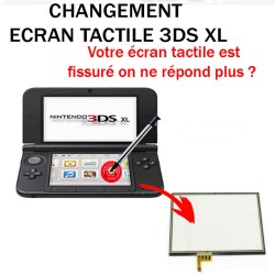 Ecran tactile de remplacement pour Nintendo 3DS XL