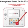 Ecran tactile de remplacement pour Nintendo 2DS