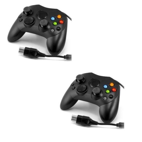 2x-manettes-xbox-noir-premiere-generation-