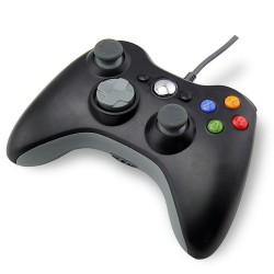 manette-pour-xbox-360-pc-windows-filaire-180m-noire