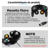 Manette Noire Game Cube