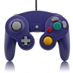 Manette Pad Joystick GameCube USB Pour PC, Linux & Mac - Rétro Gaming - Violet