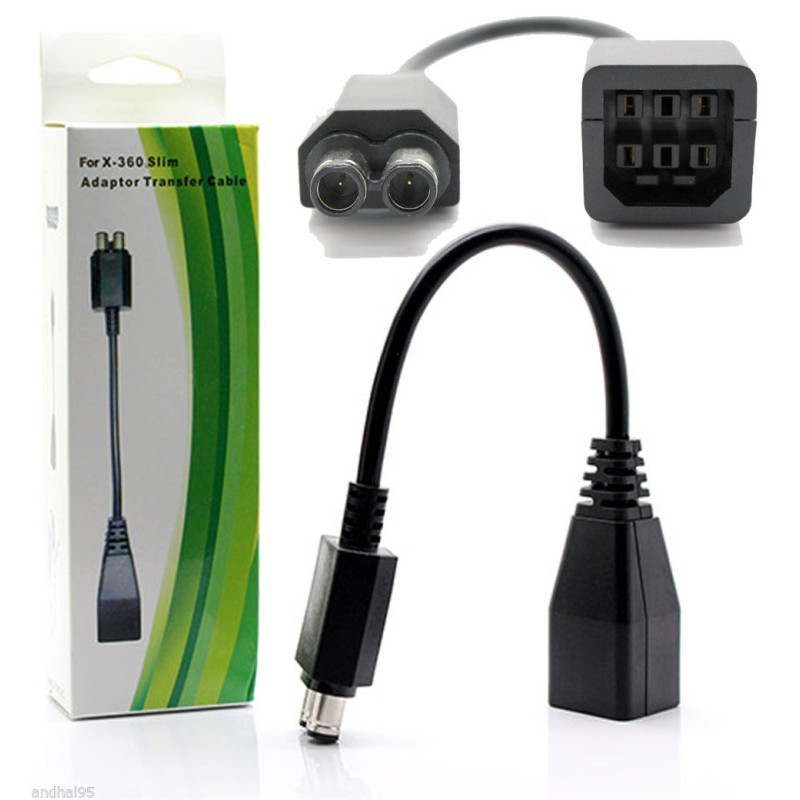 Câble Adaptateur Alimentation Xbox 360 Fat Vers Xbox 360 Slim