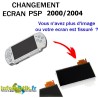 Ecran LCD de remplacement pour Sony PSP Slim & Lite 2000/2004