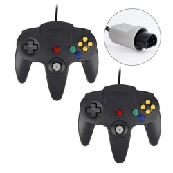2x-controller-manette-n64-filaire-pour-nintendo-64-noir