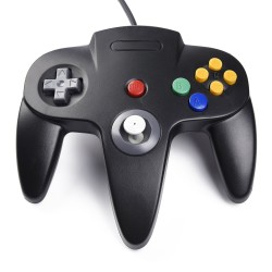 2x-controller-manette-n64-filaire-pour-nintendo-64-noir