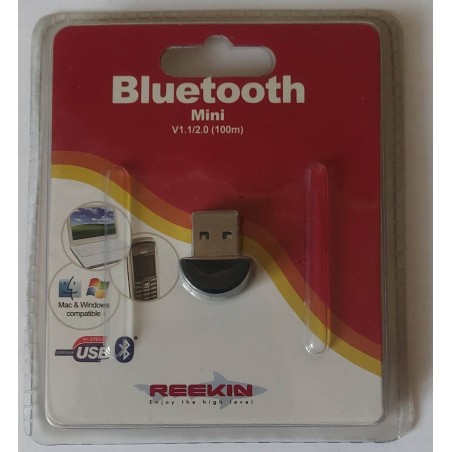 Reekin Adapteur Clé Bluetooth Nano Mini 2.0 (Class1/2)