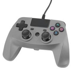 Manette USB pour PS4/PS3/PC Windows filaire - 2m - Grise