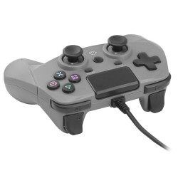 Manette USB pour PS4/PS3/PC Windows filaire - 2m - Grise
