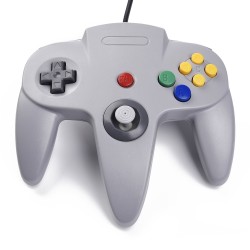 Controller Manette N64 filaire pour Nintendo 64 - Gris