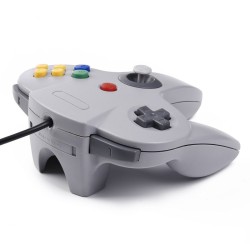 Controller Manette N64 filaire pour Nintendo 64 - Gris