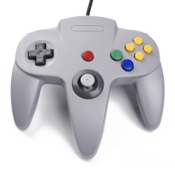 Controller Manette N64 filaire pour Nintendo 64 - Gris