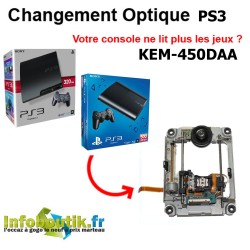 Pièce de Rechange Chariot Bloc Optique PS3 KEM-450DAA