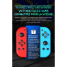 Double Manettes sans fil pour Nintendo Switch avec lumières RVB (noir et or)