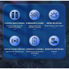 Double Manettes sans fil pour Nintendo Switch avec lumières RVB (noir et or)