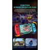 Double Manettes sans fil pour Nintendo Switch avec lumières RVB (noir et or)