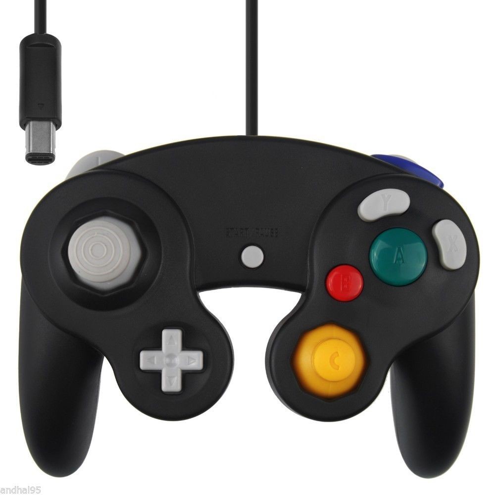 Manette filaire pour Nintendo GameCube et Wii (Noir, Violet, Blanc, Argent) - Bild 8 von 10
