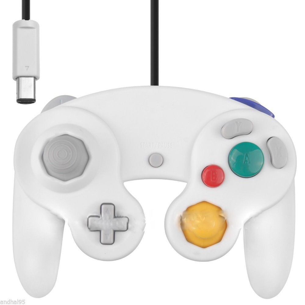 Manette filaire pour Nintendo GameCube et Wii (Noir, Violet, Blanc, Argent) - Bild 9 von 10