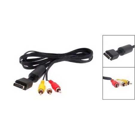 Cable Audio et Video A/V - RGB Pour PS1, PS2 & PS3