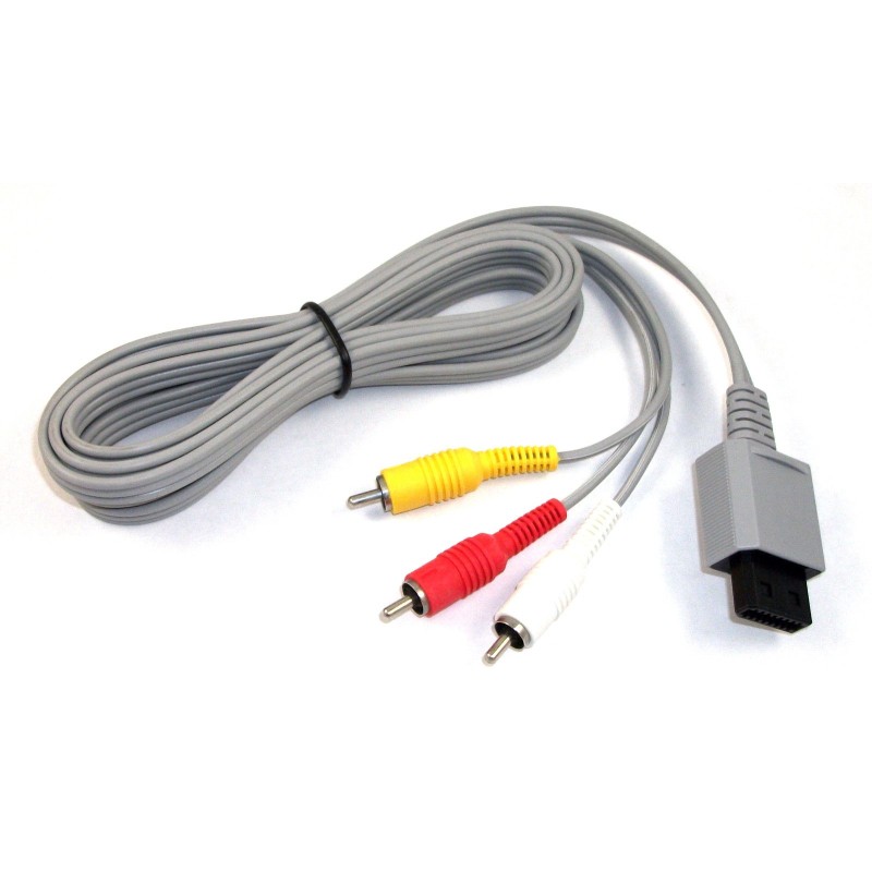 Cable Audio Video A/V RGB Pour Console Wii, Compatible Wii U