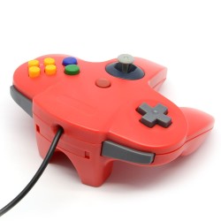 controller-manette-n64-filaire-pour-nintendo-64-rouge