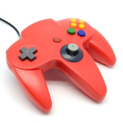controller-manette-n64-filaire-pour-nintendo-64-rouge