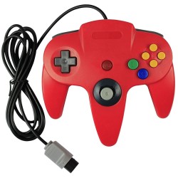 controller-manette-n64-filaire-pour-nintendo-64-rouge