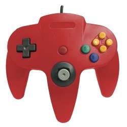controller-manette-n64-filaire-pour-nintendo-64-rouge