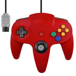 controller-manette-n64-filaire-pour-nintendo-64-rouge