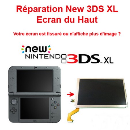 Ecran LCD (TN) supérieur (haut) de remplacement pour Nintendo New 3DS XL