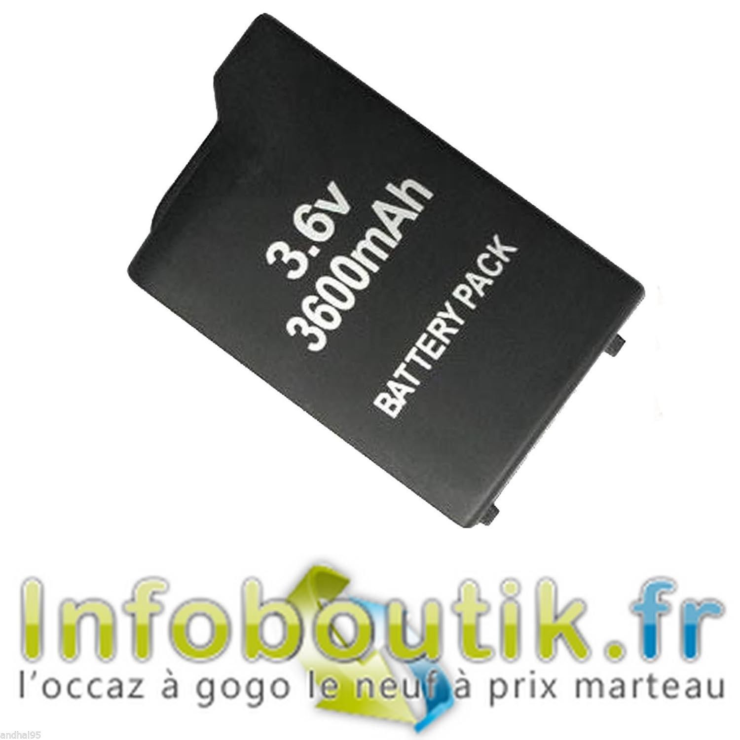 Kit Batterie rechargeable 2400mAh pour PSP 2004 ou 3004, 3600mAh pour PSP 1004 - Imagen 8 de 8