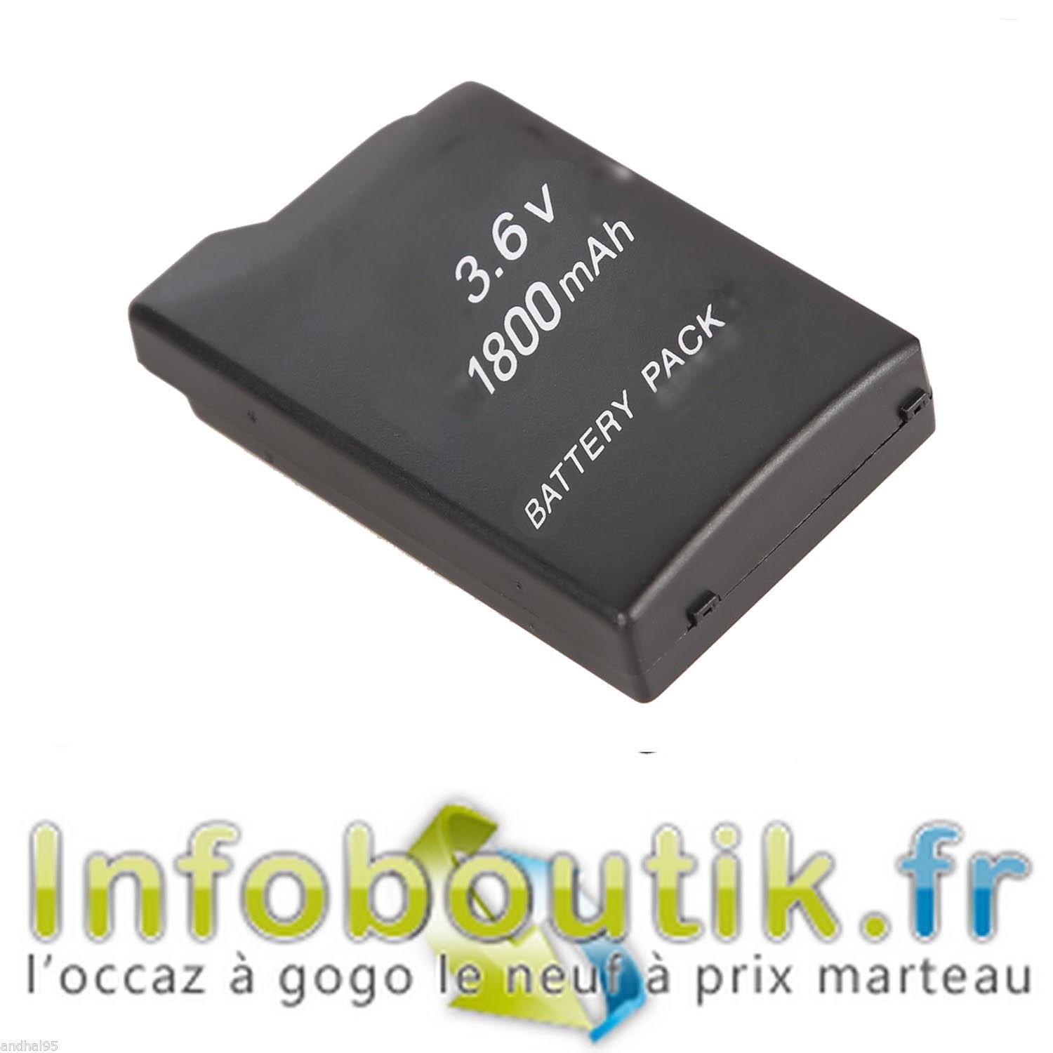 Kit Batterie rechargeable 2400mAh pour PSP 2004 ou 3004, 3600mAh pour PSP 1004 - Imagen 7 de 8